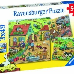 Ravensburger Puzzel Boerderij - 3x49 Stukjes - Kinderpuzzel -Exporteren puzzels winkel 550x444 2