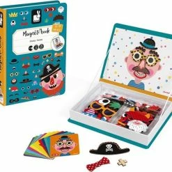Janod Magnetibook - Gekke Gezichten Jongens -Exporteren puzzels winkel 550x445 1