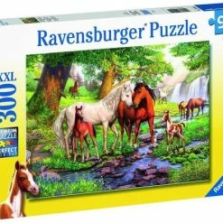 Ravensburger Puzzel Wilde Paarden Bij De Rivier - Legpuzzel - 300XXL Stukjes -Exporteren puzzels winkel 550x446 4