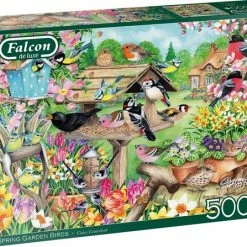 Falcon Puzzel Spring Garden Birds - Legpuzzel - 500 Stukjes -Exporteren puzzels winkel 550x447 1