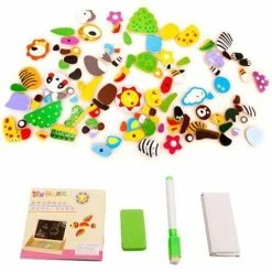 Magnetische Dieren Puzzel & Krijtbord - Alles In 1 Houten Speelbox - Multifunctioneel - 71 Stukken - XD Xtreme -Exporteren puzzels winkel 550x448 3