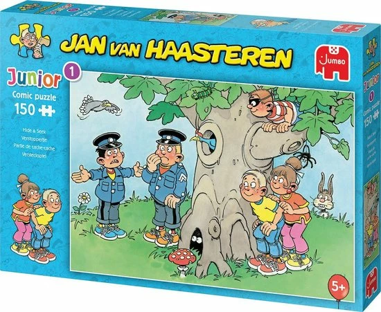 Jan Van Haasteren Junior Verstoppertje Puzzel - 150 Stukjes - Kinderpuzzel 6 Jan Van Haasteren Junior Verstoppertje Puzzel - 150 Stukjes - Kinderpuzzel - Afbeelding 4