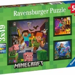 Ravensburger Puzzel Minecraft Biomes - Legpuzzel - 3x49 Stukjes -Exporteren puzzels winkel 550x454 14