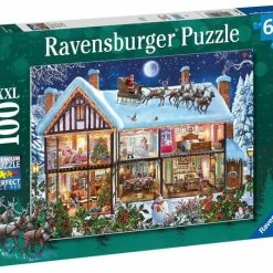 Ravensburger Puzzel Kerstmis Thuis - Legpuzzel - 100XXL Stukjes