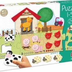 Goula Vormenpuzzel Boerderij Hout - Leren Tellen - 21 Stukjes 25 Goula Vormenpuzzel Boerderij Hout - Leren Tellen - 21 Stukjes -Exporteren puzzels winkel 550x455