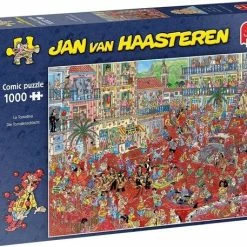 Jan Van Haasteren La Tomatina Puzzel - 1000 Stukjes
