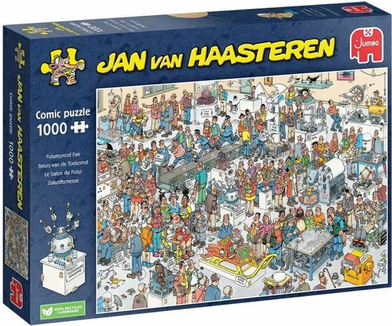 Jan Van Haasteren Beurs Van De Toekomst 1000 Stukjes - Legpuzzel 3 Jan Van Haasteren Beurs Van De Toekomst 1000 Stukjes - Legpuzzel