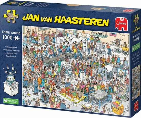 Jan Van Haasteren Beurs Van De Toekomst 1000 Stukjes - Legpuzzel 7 Jan Van Haasteren Beurs Van De Toekomst 1000 Stukjes - Legpuzzel - Afbeelding 5