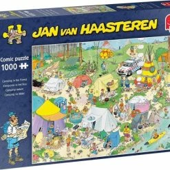 Jan Van Haasteren Kamperen In Het Bos Puzzel - 1000 Stukjes -Exporteren puzzels winkel 550x458 147