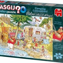 Wasgij Retro Mystery 6 Onrust Op De Camping! Puzzel - 1000 Stukjes -Exporteren puzzels winkel 550x458 153