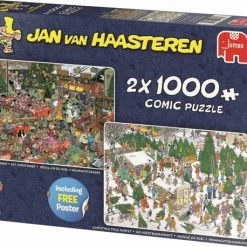 Jan Van Haasteren Christmas Gifts Puzzel - 2x1000 Stukjes -Exporteren puzzels winkel 550x458 156