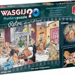 Wasgij Retro Mystery 4 Live Entertainment! Puzzel - 1000 Stukjes -Exporteren puzzels winkel 550x458 185