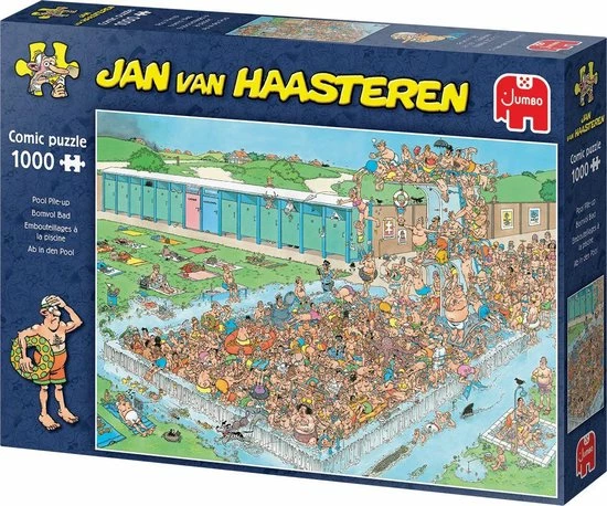 Jan Van Haasteren Bomvol Bad Puzzel - 1000 Stukjes 8 Jan Van Haasteren Bomvol Bad Puzzel - 1000 Stukjes - Afbeelding 6