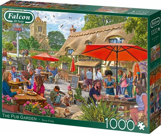 Falcon Puzzel The Pub Garden - Legpuzzel - 1000 Stukjes 5 Falcon Puzzel The Pub Garden - Legpuzzel - 1000 Stukjes - Afbeelding 3