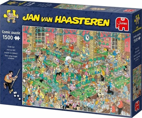 Jan Van Haasteren Krijt Op Tijd! Puzzel - 1500 Stukjes 5 Jan Van Haasteren Krijt Op Tijd! Puzzel - 1500 Stukjes - Afbeelding 3