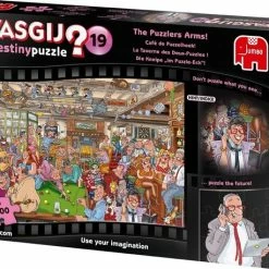 Wasgij Destiny 19 Caf De Puzzelhoek! Puzzel - 1000 Stukjes -Exporteren puzzels winkel 550x458 256