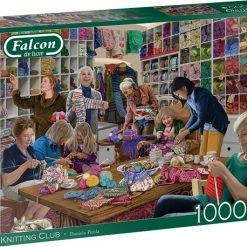 Falcon Puzzel Knitting Club - Legpuzzel - 1000 Stukjes