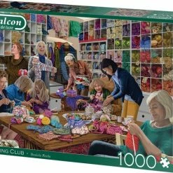 Falcon Puzzel Knitting Club - Legpuzzel - 1000 Stukjes 9 Falcon Puzzel Knitting Club - Legpuzzel - 1000 Stukjes -Exporteren puzzels winkel 550x458 259