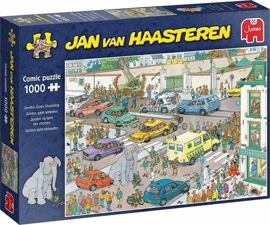 Jan Van Haasteren Jumbo Gaat Winkelen Puzzel - 1000 Stukjes 9 Jan Van Haasteren Jumbo Gaat Winkelen Puzzel - 1000 Stukjes - Afbeelding 7