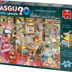 Wasgij Retro Mystery 5 Zondagse Lunch! Puzzel - 1000 Stukjes -Exporteren puzzels winkel 550x458 287