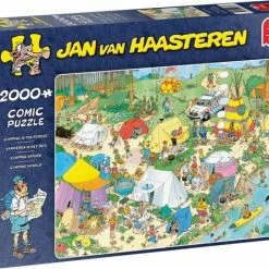 Jan Van Haasteren Kamperen In Het Bos Puzzel - 2000 Stukjes