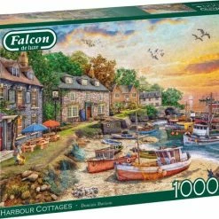 Falcon Puzzel Harbour Cottages - Legpuzzel - 1000 Stukjes