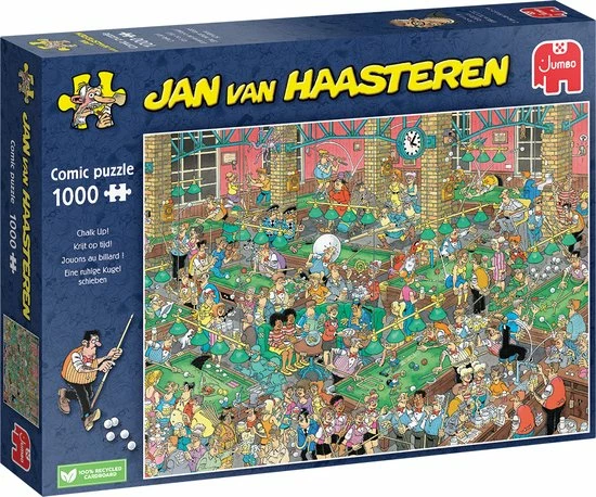 Jumbo Jan Van Haasteren Krijt Op Tijd! - Legpuzzel 1000 Stukjes 3 Jumbo Jan Van Haasteren Krijt Op Tijd! - Legpuzzel 1000 Stukjes