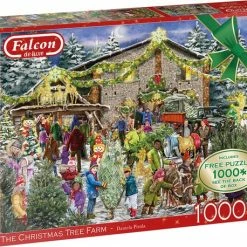Falcon De Luxe The Christmas Tree Farm 2x1000 Stukjes - Legpuzzel -Exporteren puzzels winkel 550x458 309