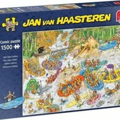 Jan Van Haasteren Wild Water Raften Puzzel - 1500 Stukjes -Exporteren puzzels winkel 550x458 337