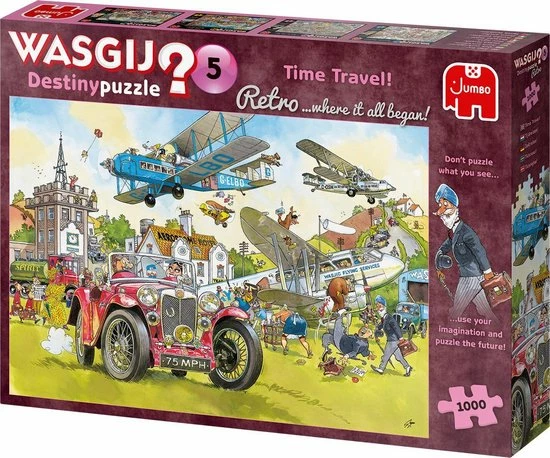 Wasgij Retro Destiny 5 Tijdreizen! Puzzel - 1000 Stukjes 9 Wasgij Retro Destiny 5 Tijdreizen! Puzzel - 1000 Stukjes - Afbeelding 7