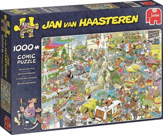 Jan Van Haasteren De Vakantiebeurs Puzzel - 1000 Stukjes 3 Jan Van Haasteren De Vakantiebeurs Puzzel - 1000 Stukjes