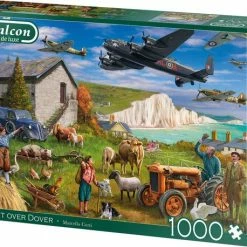Falcon De Luxe Flight Over Dover 1000 Stukjes - Legpuzzel Voor Volwassenen -Exporteren puzzels winkel 550x458 361