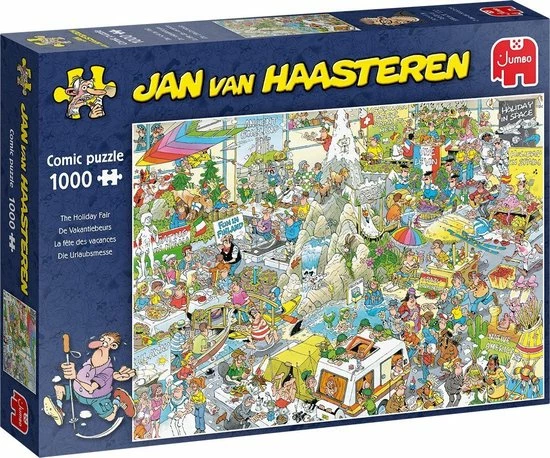 Jan Van Haasteren De Vakantiebeurs Puzzel - 1000 Stukjes 9 Jan Van Haasteren De Vakantiebeurs Puzzel - 1000 Stukjes - Afbeelding 7