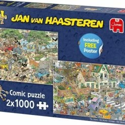 Jan Van Haasteren Safari & Storm 2-in-1 Puzzel - 2 X 1000 Stukjes 18 Jan Van Haasteren Safari & Storm 2-in-1 Puzzel - 2 X 1000 Stukjes -Exporteren puzzels winkel 550x458 4