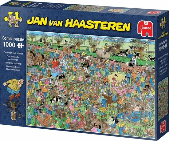 Jan Van Haasteren Oud Hollandse Ambachten Puzzel - 1000 Stukjes 6 Jan Van Haasteren Oud Hollandse Ambachten Puzzel - 1000 Stukjes - Afbeelding 4