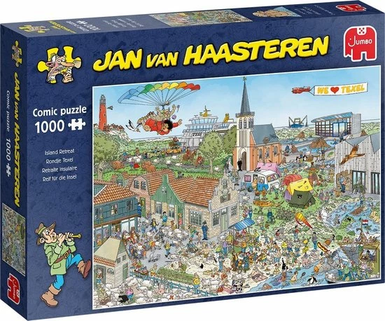 Jan Van Haasteren Rondje Texel Puzzel - 1000 Stukjes 7 Jan Van Haasteren Rondje Texel Puzzel - 1000 Stukjes - Afbeelding 5