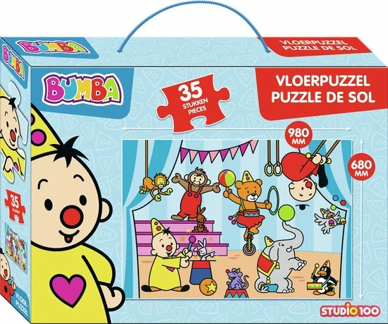 Bumba Mega Vloerpuzzel - Circus - 35 Stukken 3 Bumba Mega Vloerpuzzel - Circus - 35 Stukken