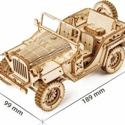 Robotime Modelbouwpakket Army Jeep 18,9 Cm Hout 369-delig -Exporteren puzzels winkel 550x459 19