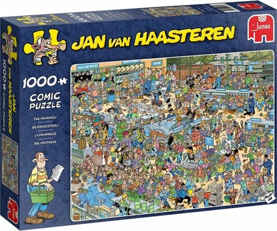 Jan Van Haasteren De Drogisterij Puzzel - 1000 Stukjes 4 Jan Van Haasteren De Drogisterij Puzzel - 1000 Stukjes - Afbeelding 2