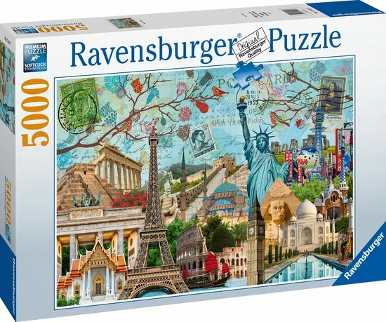 Ravensburger Puzzel Big City Collage - Legpuzzel - 5000 Stukjes 3 Ravensburger Puzzel Big City Collage - Legpuzzel - 5000 Stukjes