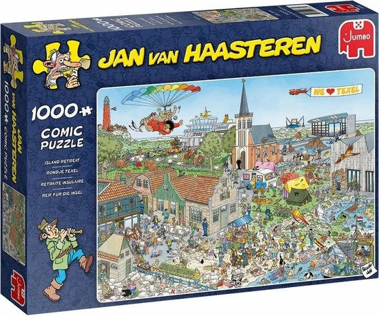 Jan Van Haasteren Rondje Texel Puzzel - 1000 Stukjes 3 Jan Van Haasteren Rondje Texel Puzzel - 1000 Stukjes