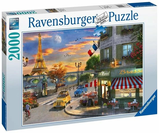 Ravensburger Puzzel 2.000 Stukjes Romantische Avond In Parijs 5 Ravensburger Puzzel 2.000 Stukjes Romantische Avond In Parijs - Afbeelding 3