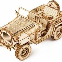 Robotime Modelbouwpakket Army Jeep 18,9 Cm Hout 369-delig -Exporteren puzzels winkel 550x462 5