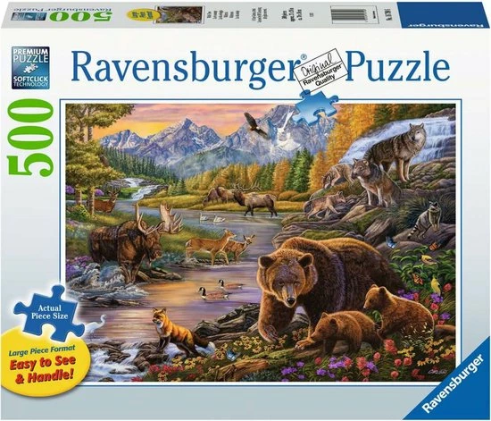Ravensburger Puzzel Wildernis - Legpuzzel - 500 Stukjes 6 Ravensburger Puzzel Wildernis - Legpuzzel - 500 Stukjes - Afbeelding 4