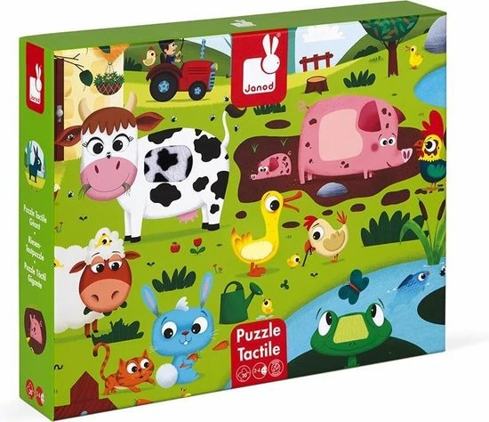 Janod Voelpuzzel - Boerderijdieren 3 Janod Voelpuzzel - Boerderijdieren