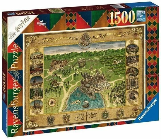 Ravensburger Puzzel Harry Potter Hogwarts Map - Legpuzzel - 1500 Stukjess 6 Ravensburger Puzzel Harry Potter Hogwarts Map - Legpuzzel - 1500 Stukjess - Afbeelding 4