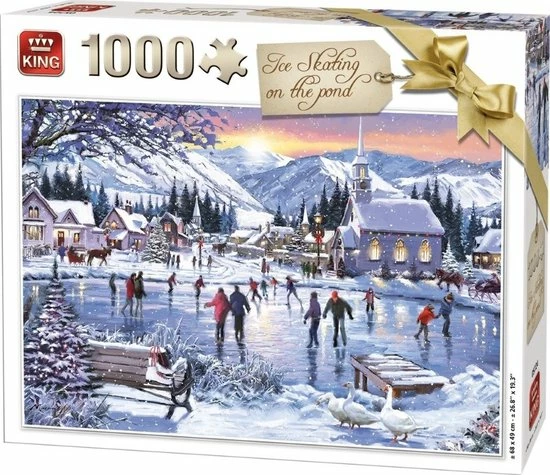 King Schaatsen Puzzel- 1000 Stukjes 3 King Schaatsen Puzzel- 1000 Stukjes