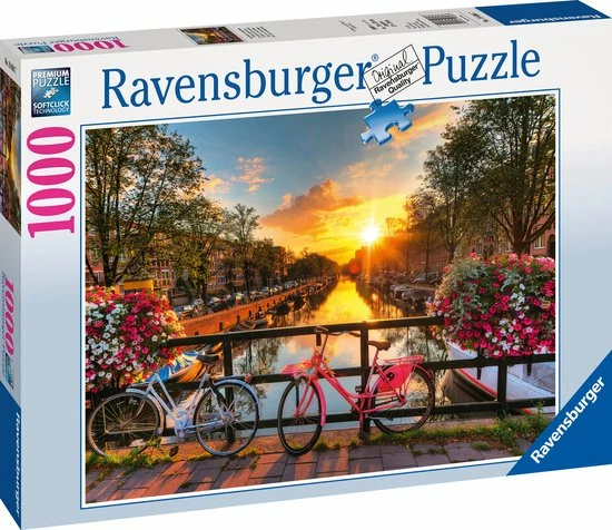 Ravensburger Puzzel Fietsen In Amsterdam - Legpuzzel - 1000 Stukjes 6 Ravensburger Puzzel Fietsen In Amsterdam - Legpuzzel - 1000 Stukjes - Afbeelding 4