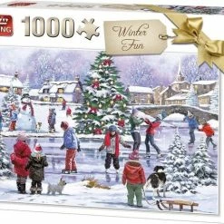 King Legpuzzel Winter Fun 28 X 24 Cm Karton 1000-delig
