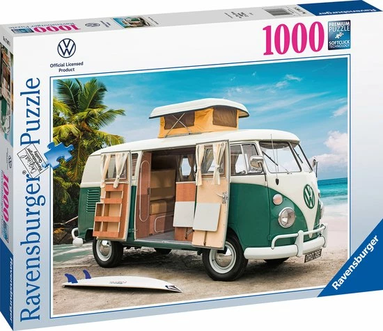 Ravensburger Puzzel Volkswagen T1 Camper Van - Legpuzzel - 1000 Stukjes 6 Ravensburger Puzzel Volkswagen T1 Camper Van - Legpuzzel - 1000 Stukjes - Afbeelding 4